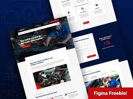 Auto Repair Website Figma Template Auto Repair Repair Car Repair Service