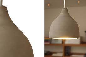 Urban Hanging Lamp Pr Home Made of ash wood, concrete or cork.