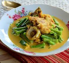 Gulai Kacang Panjang Ikan Masin Prato Saudavel Pratos