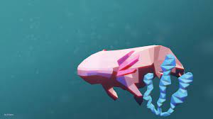 More images for wallpaper minecraft axolotl drawing » Axolotl Wallpaper By Bispau On Deviantart