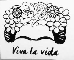 Frida Kahlo Head Vivalavida Unibrow Flower Rose 6in X 4 8in Etsy Frida Kahlo Drawing Cricut Projects Vinyl Frida Kahlo Art