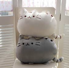Cartoon Cute Cookies Cat Cushion Pillow Cat Cushion Pillow Pusheen Pillow Kawaii Plush