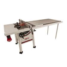 Jet 10 In 15 Amp Professional Table Saw With 52 In Fence System 708493k The Home Depot Hybrid Table Saw Iron Table Table Saw