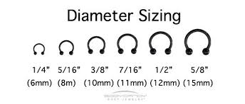 Circular Jewelry Diameters In 2019 Septum Piercing Jewelry