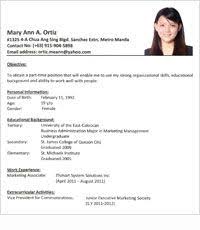 Such as png, jpg, animated gifs, pic art, logo, black and white, transparent, etc. Sample Resume Of Philipines
