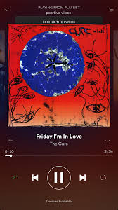 Friday I M In Love Friday Im In Love The Cure Wish The Cure Albums