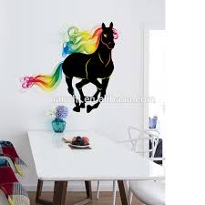 Growing up, your room was an explosion of horse posters and breyer models and show ribbons and all manner of. Black Horse With Colour Tail Wall Stickers Decorate Entrance Living Room Bedroom Decoration Removable Vinyl Wallpaper Buy Black Horse With Colour Tail Wall Stickers Decorate Entrance Living Room Bedroom Decoration Removable Vinyl Wallpaper