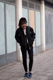 Black Bomber Jacket Outfits Womens Shoes At Wheretoget Fashion Tomboy Capsule Wardrobe India Rose