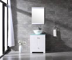 Below are some sample calculations to give you the right height. 24 Bathroom Cabinet Pvc Vanity Ceramic Vessel Sink Glass Top W Mirror Set White Bathroom Furniture China Bathroom Vanity Unit Bathroom Furniture Made In China Com