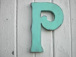 Wooden Letter P 12 Inch Tall Handmade Letter Hand Painted Patina Wall Decor Wood Art Nursery Kids R Wooden Monogram Letters Art Wall Kids Rustic Wall Hangings