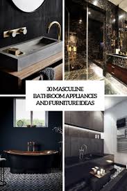 Best bathroom vanity in 2021? 30 Masculine Bathroom Appliances And Furniture Ideas Digsdigs