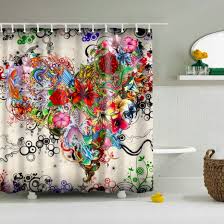 Tattoo Flowers Fabric Shower Curtain In 2020 Fabric Shower Curtains Shower Curtain Art Bathroom Shower Curtains