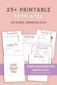 Printable Templates For Canva Template Printable Printable Planner Pages Planner Printables Free