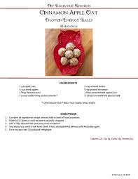 Cinnamon Apple Oat Protein Balls My Bariatric Kitchen Was Created To Help All Pre And Post Op Bariatric Patients Find Healthy Delic Vanilla Whey Protein Powder