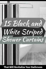 Shop black & white shower curtains. 15 Black And White Striped Shower Curtains