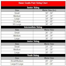 clean goalie stick paddle size chart 2019