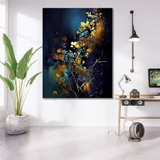 pictura florala auriu pete – The Print Studio