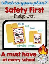 fire drill and emergency evacuation envelope covers editable