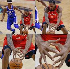 The logo specifically takes the shape of a sizable hand and also interweaves his initials. Kawhi Leonard S Hands Pics