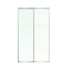 Sliding Door For Closet 48 X 80 Or Any Custom Size Design Non Transparent Frosted Glass Flush Sliding Doors Interior Laminated Glass Sliding Doors
