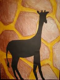 The image is an ibex which i believe is a type of wild goat. Art Lessons For Kids Animal Silhouettes And Patterns Feltmagnet