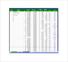 11 Bmi Chart Template Free Sample Example Format