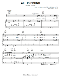 Maybe you would like to learn more about one of these? All Is Found Sheet Music Frozen 2 Sheetmusic Free Com