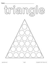 12 Shapes Do A Dot Printables Shapes Preschool Do A Dot Dot Worksheets