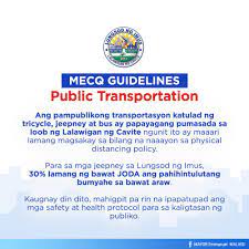 Public transportation will remain limited to authorized persons outside of residence during the imposition of mecq. Simply Caviteno Imus City Mecq Update Public Facebook