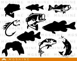 Download Fish Svg For Cricut Silhouette Fish Silhouette Fish Png Etsy