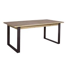 Basika vous propose le produit table basse duchess de couleur chene / beton clair avec les dimensions l 120 x h 40.5 x p 64.3. Table De Repas Extensible 180 240x90 Cm Decor Chene Clair Metal Noi
