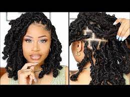 Easy Butterfly Bob Locs Tutorial No Crochet Youtube In 2021 Natural Hair Styles Easy Twist Braid Hairstyles Hair Styles