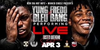 Fredo bang, the professional name of fredrick givens ii, is an american rapper and songwriter who is mostly known for his track oouuh and his mixtape most hated. Fredo Bang Yung Bleu Live In Concert Wfsu Local Routes