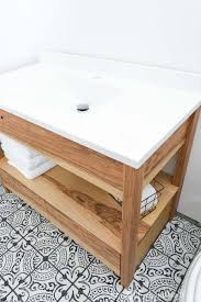 Diy bathroom vanity bathrooms remodel simple bathroom home remodeling pedestal sink bathroom vanity storage room shelves vanity sink diy bathroom. Diy Bathroom Vanity With Bottom Drawers Houseful Of Handmade