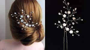 How To Make Hair Vine Pin Comb Bridal Headpiece Easy Diy Diy Bridal Hair Headpiece Diy Bead Hair Accessories