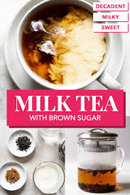 Decadent Milk Tea With Brown Sugar Herbal Teas Recipes Milk Tea Recipes Boba Tea Recipe