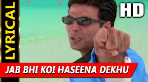 01 denewala jab deta deta chhappar phaar ke. Jab Bhi Koi Haseena Dekhu With Lyrics K K Hera Pheri 2000 Songs Akshay Kumar Youtube