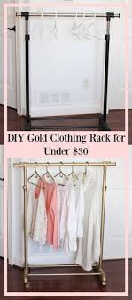 Modern clothing rack display rack clothes rack for hanging clothes heavy duty metal garment rack perfect for home or cloth store(gold). Diy Gold Clothing Rack For Under 30 Garment Rack Spray Painted Clothing Diy Clothes Rack Clothing Rack Bedroom Clothing Rack