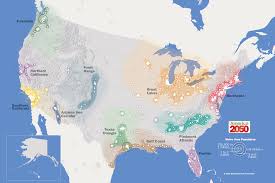 Us Megaregions 2050 Most Of Nation S Rapid Population Growth And An Even Larger Share Of Its Economic Expansion Is Expected Map Us Map Ap Human Geography