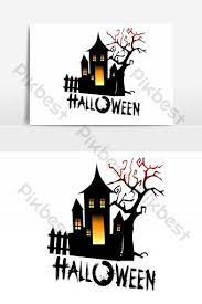 Happy Halloween Haunted House Vector Graphic Element Png Images Ai Free Download Pikbest Halloween Poster Halloween Haunted Houses Halloween Design