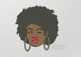 DIGITAL: Winking Girl With Afro Hairdo