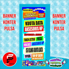 Banner spanduk konter pulsa hp all operator yang unik cdr sumber : Spanduk Pulsa Keren