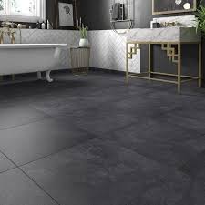 Carrelage Sol Noir Effet Pierre Sicile L 60 X L 60 Cm Leroy Merlin Carrelage Interieur Carrelage Sol Carrelage