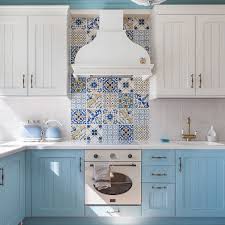 Royal blue and white kitchen cabinets. 75 Blue Backsplash Ideas Navy Aqua Royal Or Coastal Blue Design