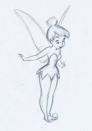 Disney Charter Sketch Of Tinkerbell Disney Art Drawings Drawings Cute Drawings