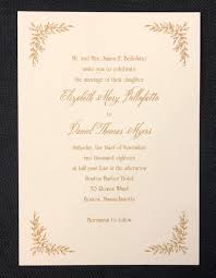 Carlson Craft Invitation With Thermography Printing Boston Wedding Invitations Invitations Carlson Craft Invitations