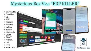 Unlock, flash, recovery and repair. Mysterious Box V2 1 Update Setup Download Frp Killer Unlocking Cruzersoftech