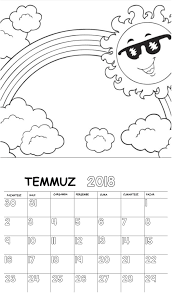 Okul Oncesi 2018 Boyama Sayfali Takvim 13 Jpg 1 223 2 083 Piksel Goruntuler Ile Boyama Sayfalari Okul Okul Oncesi