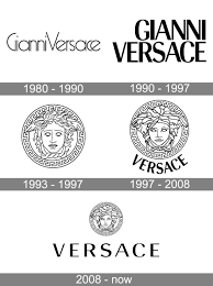 His first logotype was designed in 1980 with avant garde light lettering used as a base and elaborating on several letters such as the g and c. Versace Logo And Symbol Meaning History Png