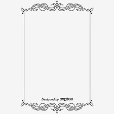 Simple Black Retro Line Border Png And Psd Frame Border Design Frame Template Clip Art Borders